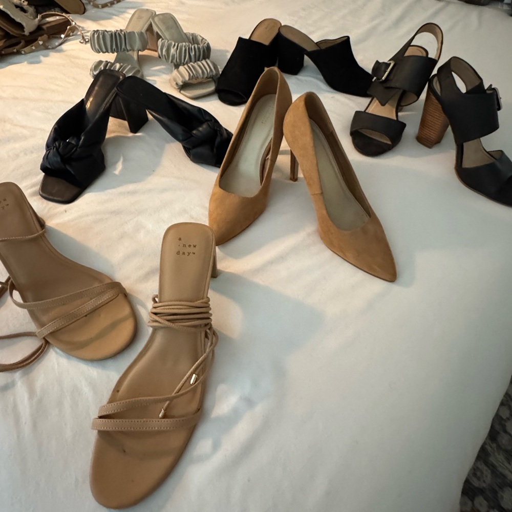 Lot of Women’s Heels - 6 pairs, Size 8